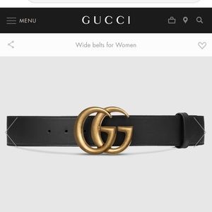 Authentic Double G Gucci Belt